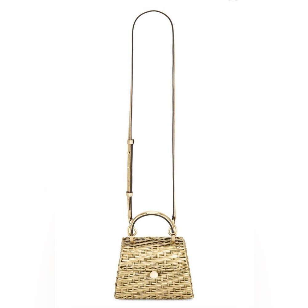 CULT GAIA  Sybil Nano Metallic Woven Crossbody Bag - Picture 2 of 10